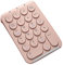 Tarragona Wireless Number Pad Bluetooth Numeric Keypad Round Keycaps Numpad 22 Keys Rechargeable Number Keyboard(Pink)