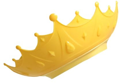 Fhioevt Duschhaube Kinder Verstellbare Haare Waschen Kinderschutz Duschhaube Baby Krone Haarwaschhilfe Kinder Haare Waschen Schutz Baby-Visier für Augen, Ohren und Gesicht (Gelb)