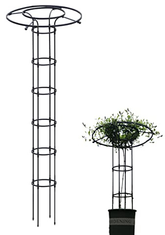 Gartenspalier, Rankhilfe Für Kletterpflanzen Im Freien, Vertikaler Metallschirm-Gitterturm, Gartenspalier, Kletterpflanzen-Unterstützung Für Weinreben, Tomaten, Erbsen Und Andere Lebende Pflanzen