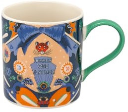 Cath Kidston London Womens Mens Unisex China Pinball Rosie Mug in Blue 300ml