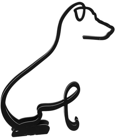 PRETYZOOM Escultura De Perro De Metal Vintage Adorno De Perro para Decoración del Hogar De Hierro Diseño Moderno Decoración De Oficina y Escritorio Tamaño Compacto