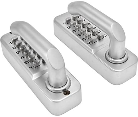 Serrure de Portail avec Mot de Passe, Poignée, Serrure Mécanique pour Porte, Serrure à Mot de Passe, Fer forgé Double Face pour Serrure à Combinaison, Serrure à Poignée, Serrures