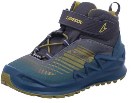 LOWA Stiefel dreiviertel MERGER GTX QC JR petrol/senf 35