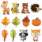 12pcs Woodland Tiere Ballons, KUAOOAUK Wald Tier Ballons, Tier Geburtstag Party Dekorationen, Wald Folie Ballon Tier Kit für Baby Dusche Kinder Jungen Mädchen