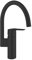GROHE Start QuickFix – Miscelatore per lavello da cucina monocomando (bocca a C, cartuccia in ceramica da 35 mm, attacchi da 3/8 pollici, facile da montare con GROHE QuickMount), nero opaco, 304692430