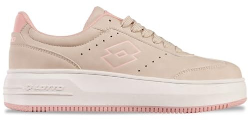 Lotto Baskets pour Femme, Beige/Rose, 39 EU, Beige Rose., 39 EU