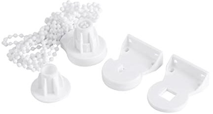 Roller Blind Replacement Parts Replacement Repair Kit 25mm Blind Fittings Roller Blind Kit Curtain Roller Blind Accessories with Beaded Chain Replacement Kit for Curtain Rods Blackout Roller Blind