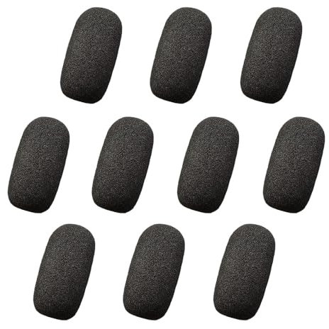 L Housse de protection en mousse pour microphone de casque Mini pare-brise pour microphones portatifs