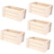 Garneck 5 Stk Desktop-Aufbewahrungskorb aus Holz Vanity-Organizer-Fach Schmuck-Organizer-Fach Holzschreibtisch-Organizer Schreibtisch-Ordnungssystem holztisch Bürotisch um Tischorganisator