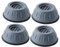 Angoily 4pcs Waschmaschine - Pad Maschine Füße Matte -skid Waschmaschine Füße Einfache Installation für