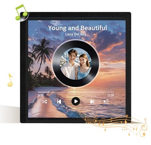 Overket Custom Music Fridge Magnet, Personalised Fridge Magnet Music, Customised Music Fridge Magnet, Christmas Personalised Couple Present (style1)