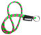 OLLIE TRICK LANYARD PORTACHIAVI DA COLLO Cordino collo tubolare TUBE LONG original con anello metallo per chiavi casa auto e gadget - Lanyard spessore 8mm colorato robusto e adesivi (verde rosa)