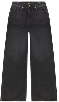 LEE - Jeans Damen - High Waist Wide Leg Fit - Stella A Line - Clean Black