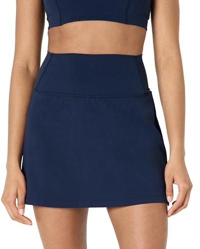 Amazon Essentials Jupe de Tennis Active FormFlex Ultra Douce avec Short Intégré et Poches Femme, Bleu Marine, XXL