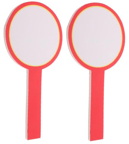 Supvox 2 Stück Handheld Anzeigetafeln Doppelseitige Whiteboards Trockene Löschfunktion 10x20cm Robust Tragbar Für Spiele Und Wettbewerbe