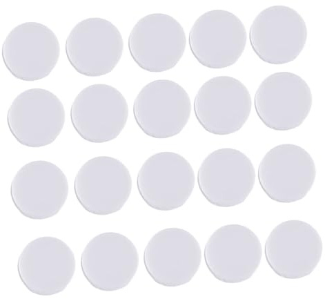 SHINEOFI Grelot pour Hochet Blanc en Plastique 50 Pièces, Forme Ovale Plate | Kit de Réparation de Cliquetis, Insertion de Bruit pour Bricolages D'insertion de Hochet, Main Pied