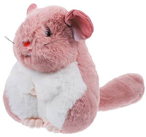 BESPORTBLE Plüsch Hamster Spielzeug Kinder Cartoon Stofftier 25cm Pink Kuscheliges Chinchilla Kuscheltier Sofa Dekoration Kinderzimmer