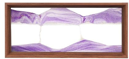 AzureLeap Sandbilder zum Drehen 3D Sandscape die Sandkunst in Tiefsee Fließende Sandmalerei Sandbild Geschenke Sanduhr Deko Aesthetic für Büro Wohnzimmer Schreibtisch Erwachsene Kinder [LILA-14in]
