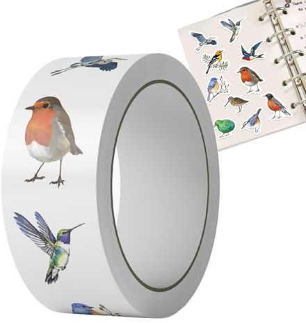 Vogelaufkleber,500 Stück Farbenfrohe Vogel Cartoon Motive | Laptopaufkleber - Für Kinder, Erwachsene, Gepäck, Briefumschlag, Skateboard, Snowboard, Scrapbook, Telefon, Wasserflasche, Laptop