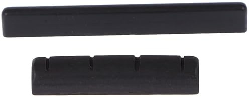 Puente Gl301 para y de Ébano Cejuela Repuesto Ukelele | Negro, Fácil de Cortar, Mejora Sonido y Tocabilidad, para Cuatro Cuerdas, Accesorio Compatible