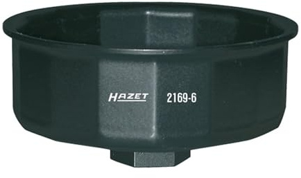 Hazet Ölfilterschlüssel 2169-6, 1/2 Zoll (12,5 mm) Vierkant, SW 86 mm