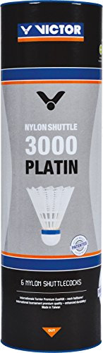 VICTOR Ball Shuttle 3000-Schnell Badminton-nylonball, Blau/Weiß, 6er Dose