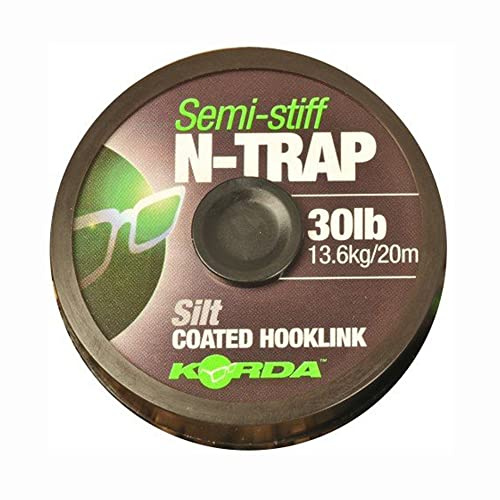 Korda N-Trap Semi-Stiff Coated Hooklink SILT 20M: 30lb