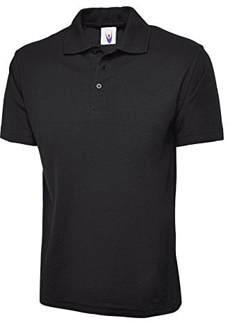 Uneek UC124 - Black - 3XL - 175 GSM - Olympic Polo Shirt XXXL Large