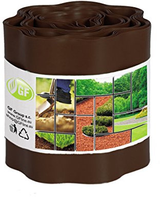 G.F. Rasenkante 9m x 15 cm braun Beeteinfassung Beetumrandung Rasenbegrenzung Raseneinfassung Mähkante