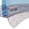 STEIGNER Junta de Ducha, Junta de Sellado, 70 cm, Espesor del Vidrio 6/7/8 mm, Junta Semicircular PVC, UK12