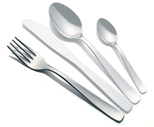 Viscio Trading 181235 Forchetta Tavola Monica, Acciaio, Argento