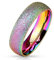Bungsa 52 (16.6) Regenbogen Ring sandgestrahlt Diamantoptik Edelstahl Frauen & Männer 49-70 (Ring Damen Fingerring Partnerringe Verlobungsringe Trauringe Damenring Edelstahlring Chirurgenstahl)