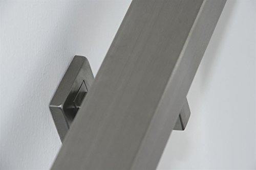 Pasamanos de acero inoxidable rectangular V2A 50 x 30 grano 240 pulido hasta 3000 mm 1500