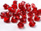 Goodymax 50 Kristall Steine Weinrot 25 mm - EIS Rot Deko Streudeko Diamanten Tischdeko