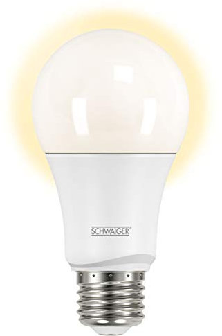 SCHWAIGER HAL100 Smart Leuchtmittel E27 LED Lampe smarte LED-Glühbirne dimmbar warmweiß Smarthome Zigbee 3.0 Alexa Google Ikea Philips