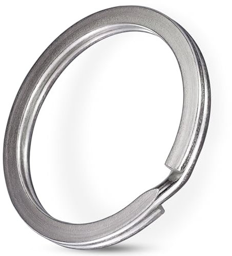 Praknu 200 Pezzi Anelli Portachiavi 25mm - Anello in Acciaio - Portachiavi Fai da Te - Apertura Facile - Per le Auto, Organizzazione Chiavi, Arti e Mestieri