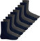 Footstar EVERYDAY! 10 PAAR Damen Herren Socken - Anthra-Schwarz 35-38