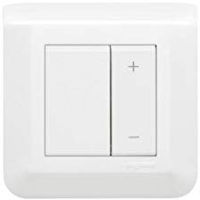 Legrand 048870L Interrupteur Variateur Toutes Lampes, 2 Fils Mosaic, 2 Modules, Complet Blanc