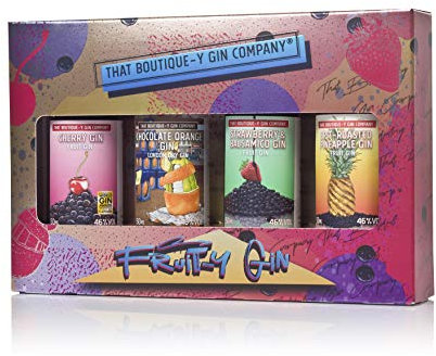 That Boutique-y Gin Company Fruit-y Gin Gift Set. 4 x 50ml bottles.