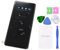 MovTEK Akkudeckel Backcover Rückseite Glas Original Ersatz für Samsung Galaxy S10 G973F Schwarz (Prism Black) Reparatur Set mit Kleber Kameraglas