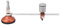 Kreis-Glasschneider, verstellbarer Kompass Typ Glas-Kreis-Kreisschneider, 360 ° -Rotation Glas-Kreisschneider, 40 cm Durchmesser, verstellbares kreisförmiges Schneidwerkzeug, robust und langlebig