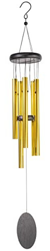 CIM Klangspiel - Melody 74cm Traditional Gold - Windspiel Gesamtlänge: 74cm - inkl. S-Haken Aufhängung - wetterfeste Dekoration