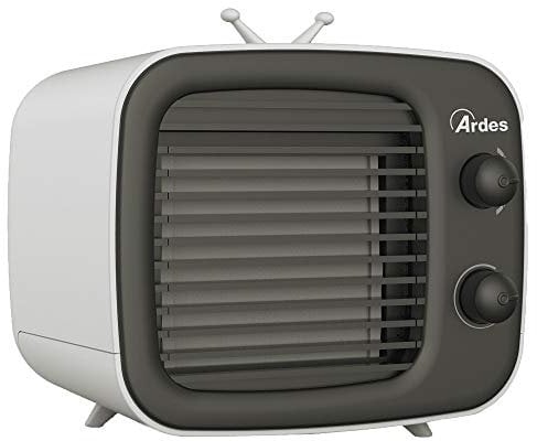 Ardes AR5R003 Cool Mini enfriador portátil, mini aire acondicionado con USB humidificador y purificador de aire, ventilador de mesa personal, blanco