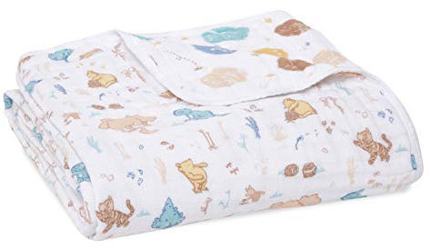 aden + anais™ Dream Blanket Cotton Muslin Winnie The Pooh in The Woods