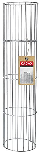 KADAX Colonna acciaio, barre, pilastri della griglia in acciaio, pilastri della griglia originali, gabs di pietra, gabioni ornamentali, gabion, cesto di pietra, cesto di filo (L, ovale)
