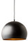 Elegante Hängelampe BLACK GOLDEN BALL 30cm schwarz E27 mit Blattgoldoptik Hängeleuchte Kugelleuchte