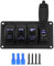 Yctze Pannello interruttori luci Fuoristrada Interruttore Interruttore Dual Light 12/24V 3 Interruttori + FARI Posteriori/Barra LUCI A LED off-Road 3.4A Caricabatteria da Auto Doppio Luminosa Fuori