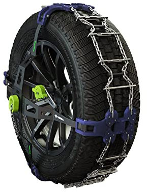 Veriga T-A70 TRACTIVA AUTO Laufflächen Schneeketten Satz (1 Paar= 2 Stück) automatische Spannung & komfortable Montage für PKW & Elektrofahrzeuge