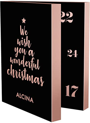 ALCINA We wish you a wonderful christmas Adventskalender 2022 - Beinhaltet 24 Überraschungen aus Shampoo, Spülung, Gesichtscreme, Mascara & mehr
