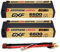 DXF 2 Paquets Batterie lipo 2s 6600mah 150c - lipo 2s Haute Performance pour hélicoptères rc, Avions, Bateaux, Voitures rc, Slash vxl, e-maxx brushless - connecteur Deans/t 5mm, 7.6v, 244g
